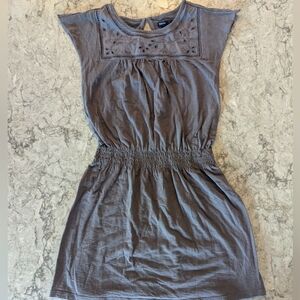 Gap Gray Embroidered Dress